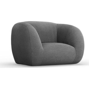 Šedé křeslo z textilie bouclé Essen – Cosmopolitan Design obraz
