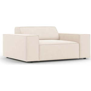 Béžové sametové křeslo Jodie – Micadoni Home obraz