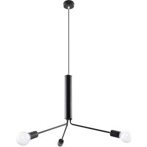 Černé závěsné svítidlo s kovovým stínidlem ø 74 cm Donato – Sollux obraz