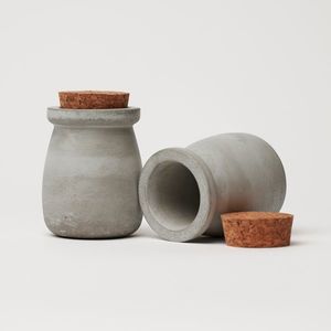 ODLITO Betonová dóza – Nefertiti – přírodní – 8 cm – 2ks obraz