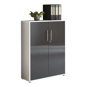 MID.YOU SKŘÍŇ NA ŠANONY, bílá, vysoce lesklá antracitová, 84, 4/113, 6/33 cm obraz