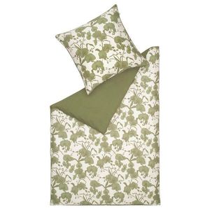 Schöner Wohnen POVLEČENÍ, satén, krémová, zelená, bílá, 140/200 cm obraz