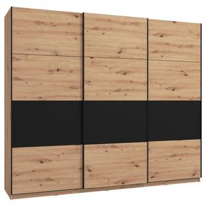 Xora SKŘÍŇ S POSOUVACÍMI DVEŘMI, černá, dub artisan, 262, 5/224/65, 5 cm obraz