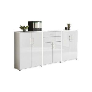 MID.YOU SKŘÍŇ NA ŠANONY, bílá, vysoce lesklá bílá, 253, 2/113, 6/33 cm obraz