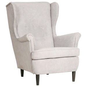 Niels Andersson KŘESLO UŠÁK, dřevo, textil, karton, kompozitní dřevo, šedá obraz