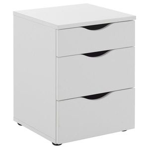 Carryhome NOČNÍ STOLEK, bílá, 40/55/38 cm obraz