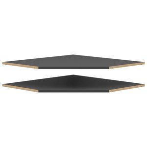 Carryhome ROHOVÁ POLICE, barvy grafitu, 96/1, 5/74 cm obraz