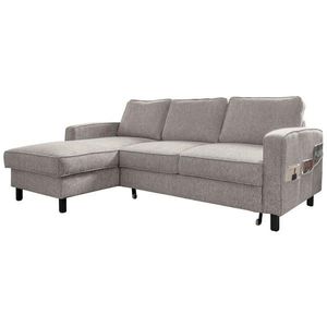 MID.YOU ROHOVÁ SEDAČKA, textil, šedobílá obraz