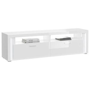 MID.YOU NÍZKÁ KOMODA, vysoce lesklá bílá, 201/58/46 cm obraz