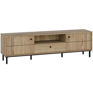 Carryhome NÍZKÁ KOMODA, barvy dubu, 170/49, 2/37 cm obraz