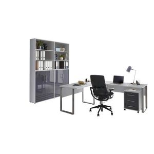 MID.YOU KANCELÁŘ, šedá, vysoce lesklá antracitová obraz