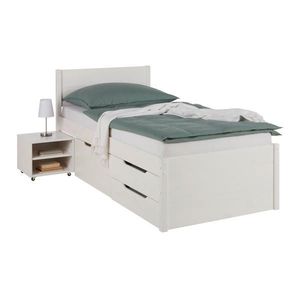 Zandiara POSTEL S ÚLOŽNÝM PROSTOREM, 90/200 cm bílá obraz