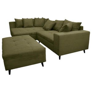 MID.YOU ROHOVÁ SEDAČKA, textil, olivově zelená obraz