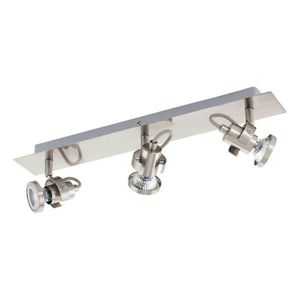 Eglo LED ZÁŘIČ, barvy niklu, teplá bílá, 46/7/5 cm obraz