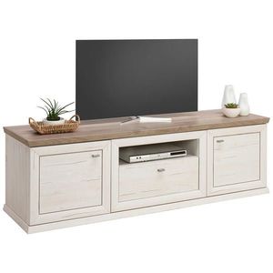 Hom`in NÍZKÁ KOMODA, šedá, bílá, 180/56/50 cm obraz