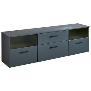 MID.YOU NÍZKÁ KOMODA, antracitová, 180/55/38 cm obraz