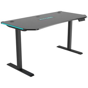 BX Gaming HERNÍ STŮL, černá, 140/70/73-118 cm obraz