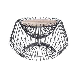 ODKLÁDACÍ STOLEK, hnědá, černá obraz