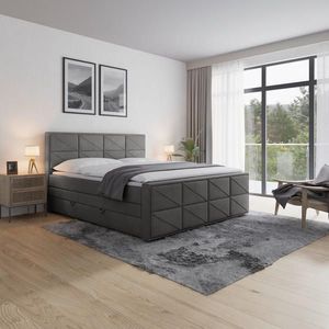 MID.YOU POSTEL BOXSPRING, 180/200 cm, antracitová obraz