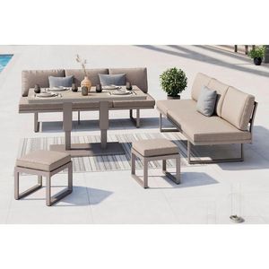 Ambia Garden ZAHRADNÍ JÍDELNÍ SET 5dílné, kov, sklo, textil obraz