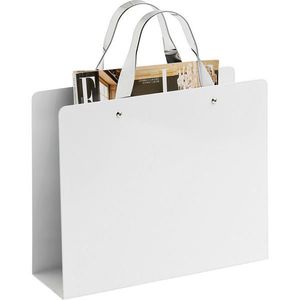 Boxxx STOJAN NA NOVINY, bílá, barvy chromu obraz