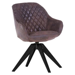 Landscape ŽIDLE S PODRUČKAMI, mikrovlákno, černá, tmavě hnědá obraz