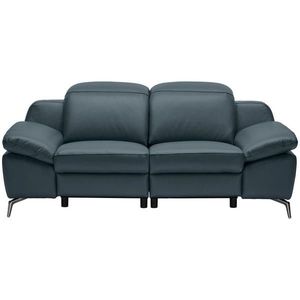 Celina Home DVOUMÍSTNÁ POHOVKA, tmavě modrá, pravá kůže obraz