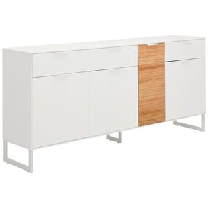 MID.YOU ŠIROKÁ KOMODA, dub, bílá, barvy dubu, 182/85/40 cm obraz