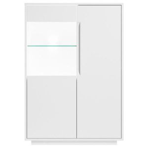 Carryhome VYSOKÁ KOMODA, bílá, 90/130/38 cm obraz