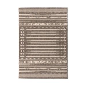 KOBEREC TKANÝ NA PLOCHO, 160/230 cm, hnědá, krémová obraz