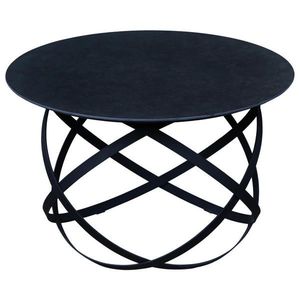 Livetastic KONFERENČNÍ STOLEK, černá, kov, keramika, 70/70/45 cm obraz