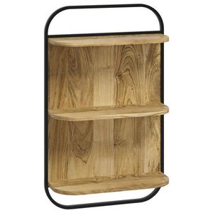 Livetastic REGÁL DO KOUPELNY, přírodní barvy, černá, 51/81/20 cm obraz