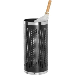 Xora STOJAN NA DEŠTNÍKY, černá, barvy nerez oceli obraz