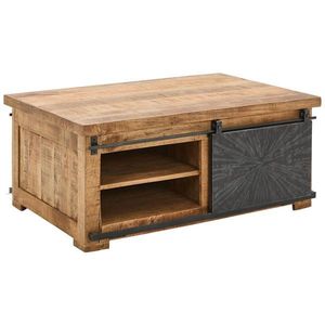 Ambia Home KONFERENČNÍ STOLEK, přírodní barvy, černá, dřevo, kov, 110/70/45 cm obraz