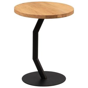 ODKLÁDACÍ STOLEK, divoký dub, černá, divoký dub obraz