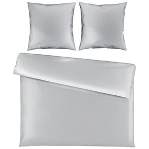 Novel POVLEČENÍ, satén, šedá, 200/200 cm obraz