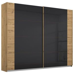 Rauch Möbel SKŘÍŇ S POSUVNÝMI DVEŘMI, antracitová, dub artisan, 225/210/62 cm obraz