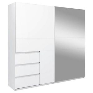 MID.YOU ŠATNÍ SKŘÍŇ S POSUVNÝMI DVEŘM, bílá, 215/205/61, 5 cm obraz