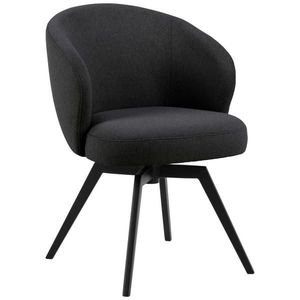 MID.YOU ŽIDLE S PODRUČKAMI, struktura, antracitová, černá obraz