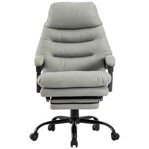 MID.YOU KANCELÁŘSKÉ KŘESLO, mikrovlákno, šedá, černá obraz