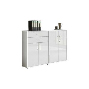 MID.YOU SKŘÍŇ NA ŠANONY, bílá, vysoce lesklá bílá, 168, 8/113, 6/33 cm obraz