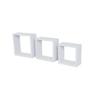 Carryhome SADA NÁSTĚNNÝCH REGÁLŮ, bílá obraz