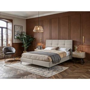 MID.YOU POSTEL BOXSPRING, 140/200 cm, krémová obraz