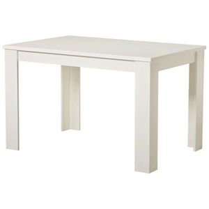 Carryhome VÝSUVNÝ STŮL, bílá, 120-153/75/80 cm obraz