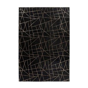 KOBEREC TKANÝ NA PLOCHO, 120/170 cm, černá, barvy zlata obraz