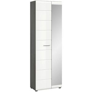 MID.YOU SKŘÍŇ NA ODĚV, vysoce lesklá bílá, 60/192/37 cm obraz