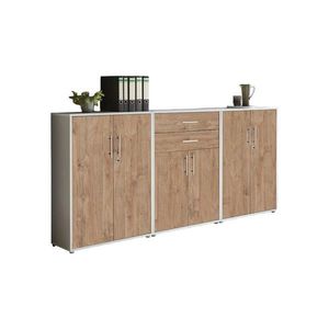 MID.YOU SKŘÍŇ NA ŠANONY, šedá, barvy dubu, 253, 2/113, 6/33 cm obraz