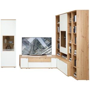 Venda OBÝVACÍ STĚNA, bílá, barva starého dubu obraz