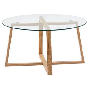 MID.YOU KONFERENČNÍ STOLEK, hnědá, sklo, 78/78/41 cm obraz