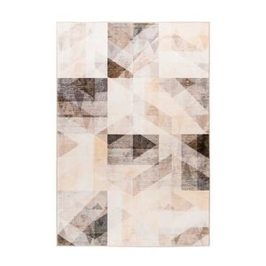 KOBEREC, 120/170 cm, šedá, béžová obraz